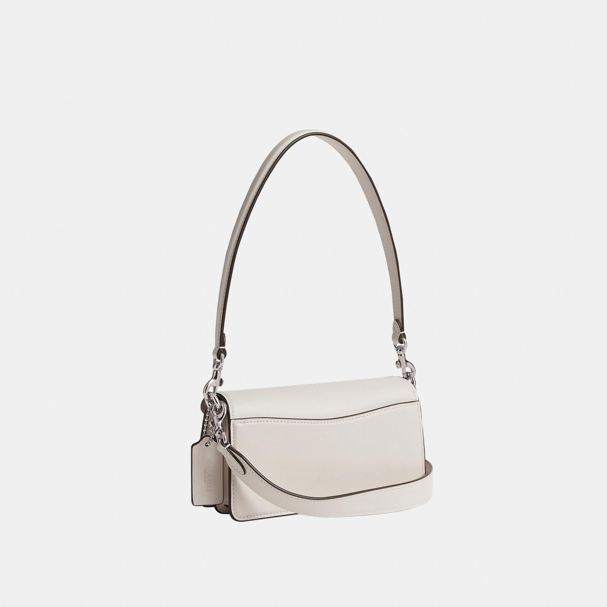 CY200-TABBY SHOULDER BAG 20 IN SIGNATURE CANVAS-LH/White Chalk