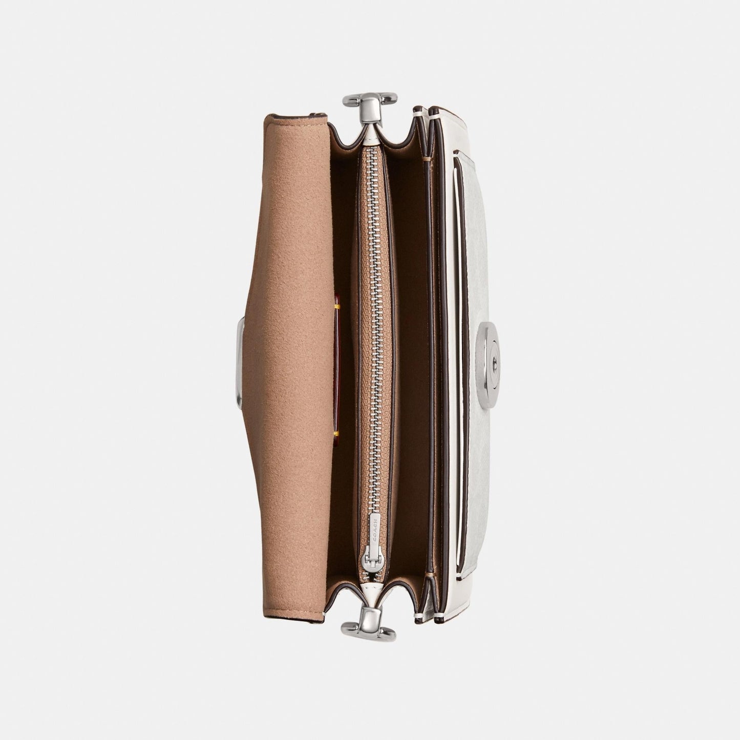 CY200-TABBY SHOULDER BAG 20 IN SIGNATURE CANVAS-LH/White Chalk