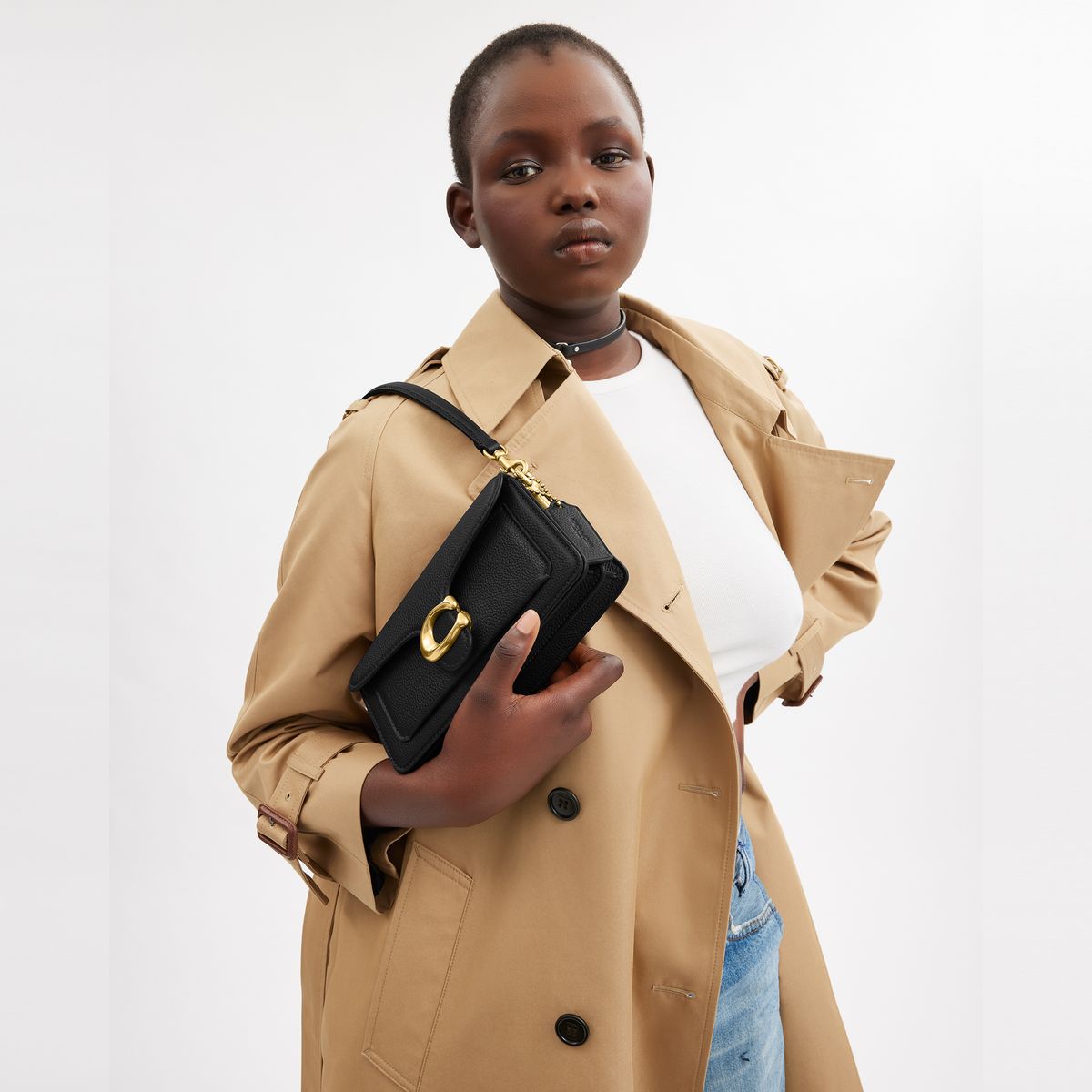 CY201-Tabby Shoulder Bag 20-B4/Black