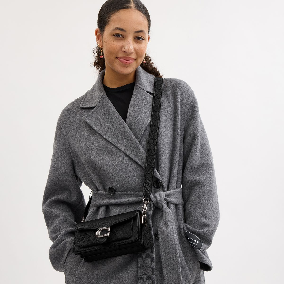 CY201-Tabby Shoulder Bag 20-Lh/Black