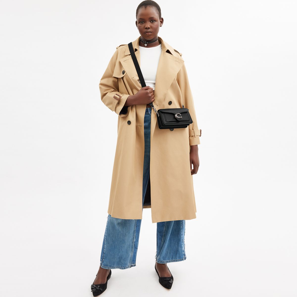 CY201-Tabby Shoulder Bag 20-Lh/Black