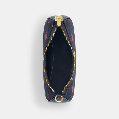 cy694-Teri Shoulder Bag In Signature Canvas With Cherry Print-Im/Denim Multi