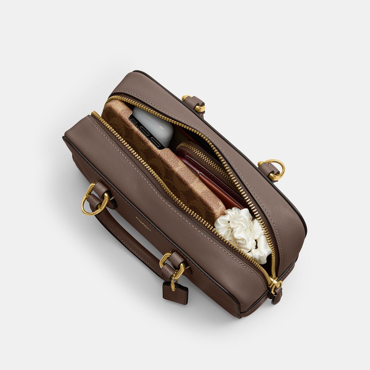 CY917-BOWERY SATCHEL 22-B4/DARK STONE