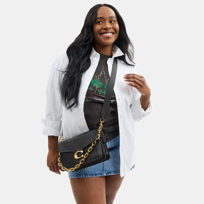 CY919-Chain Tabby Shoulder Bag-B4/Black