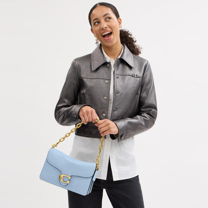 CY919-Chain Tabby Shoulder Bag-B4/Bluebell