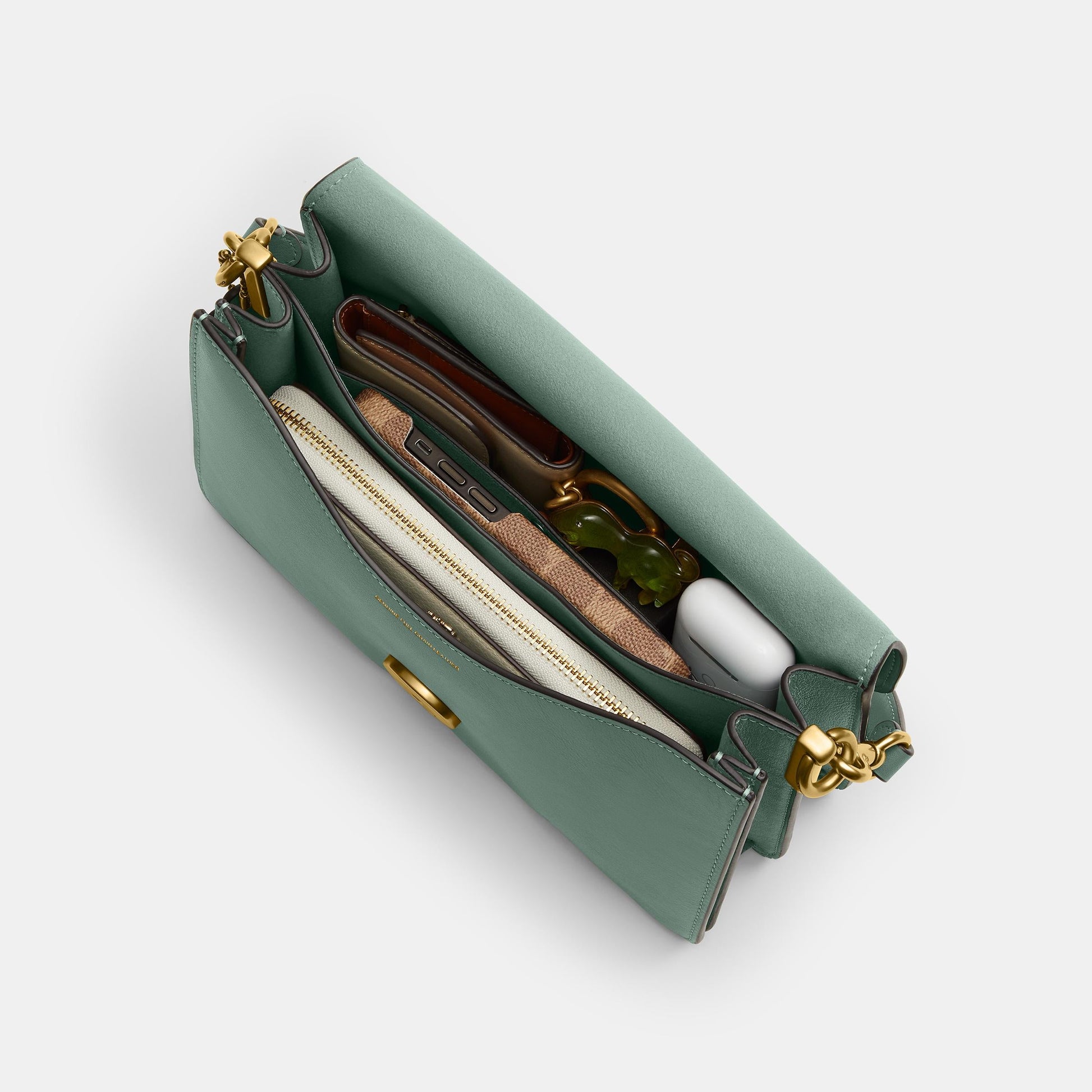 CY919-Chain Tabby Shoulder Bag-B4/Sage