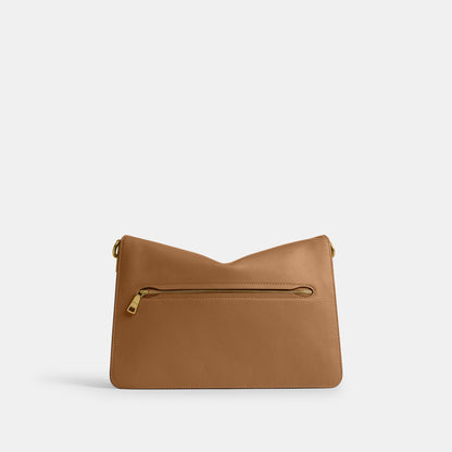 CY920-CHAIN TABBY SHOULDER BAG 30-B4/Honey Brown