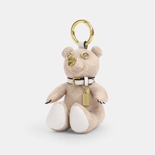 CZ195-Collectible Bear In Signature Canvas-Im/Sand/Chalk