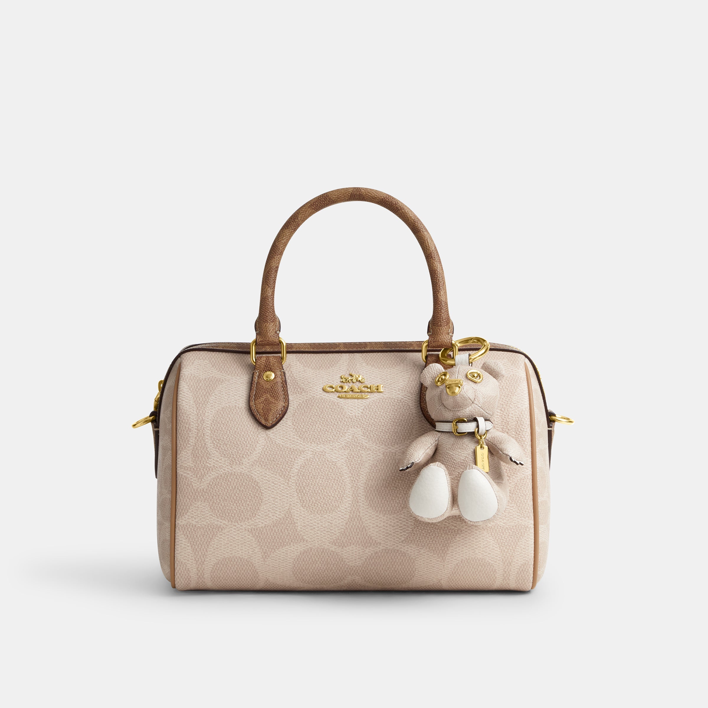 CZ195-Collectible Bear In Signature Canvas-Im/Sand/Chalk