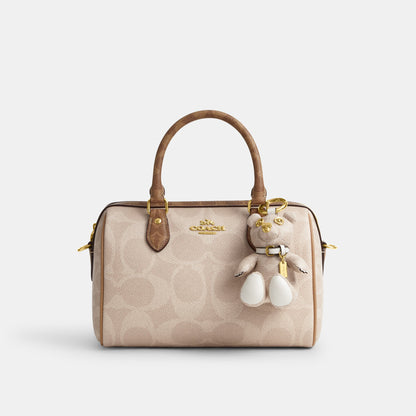 CZ195-Collectible Bear In Signature Canvas-Im/Sand/Chalk