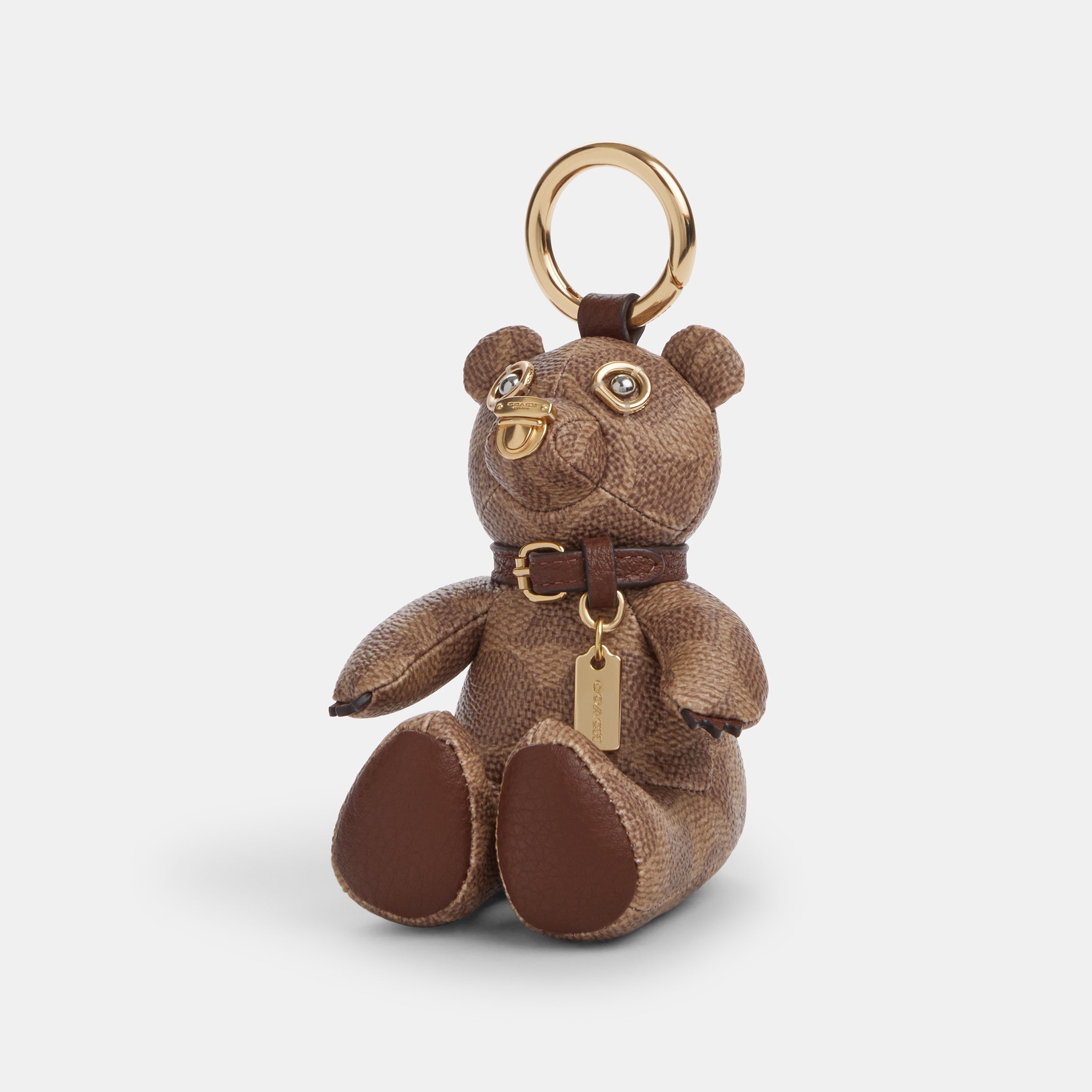 CZ195-Collectible Bear In Signature Canvas-Im/Tan/Brown