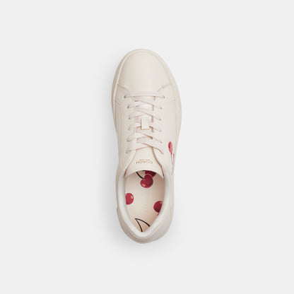 CZ361-High Line Sneaker With Cherry Print-Chalk Multi