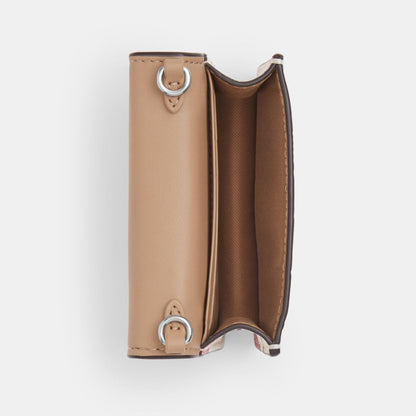 CZ759-Mini Wallet On A Chain With Cherry Print-SV/Chalk Multi