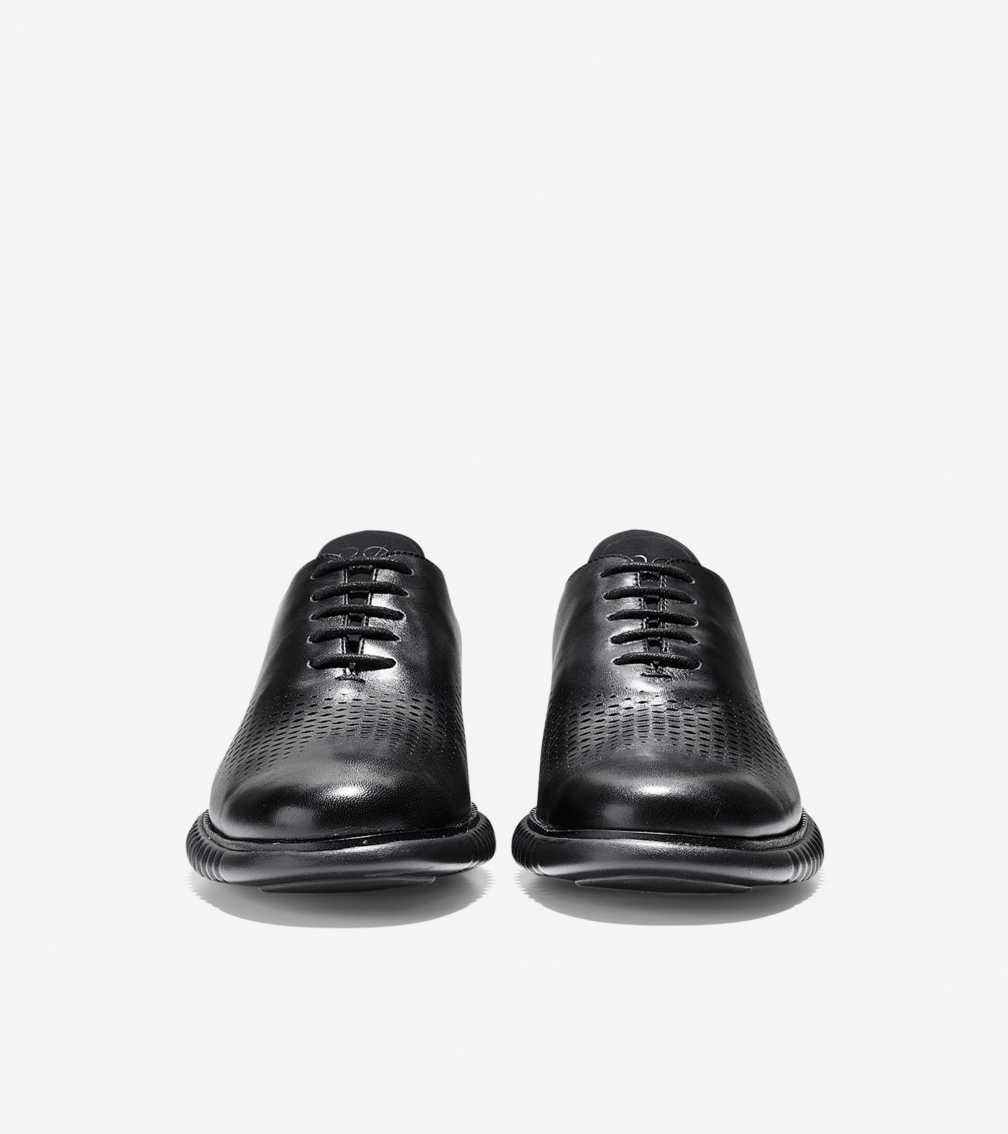 ColeHaan-2.ZERØGRAND Lined Laser Wingtip Oxford -c23832-Black Leather-Black