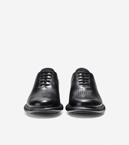 ColeHaan-2.ZERØGRAND Lined Laser Wingtip Oxford -c23832-Black Leather-Black