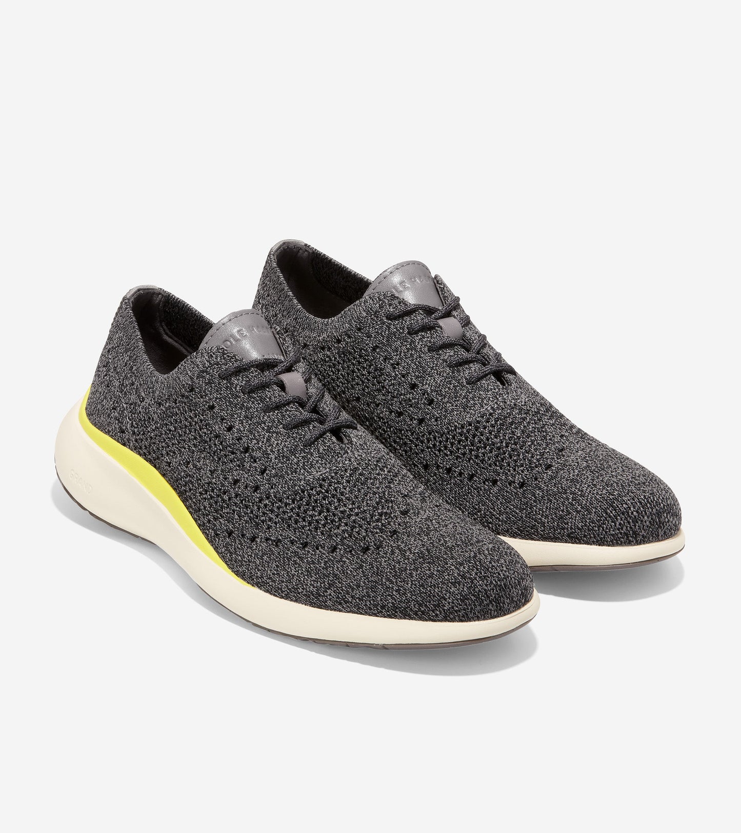 Grand Troy Wingtip Oxford-c33767-Black Knit