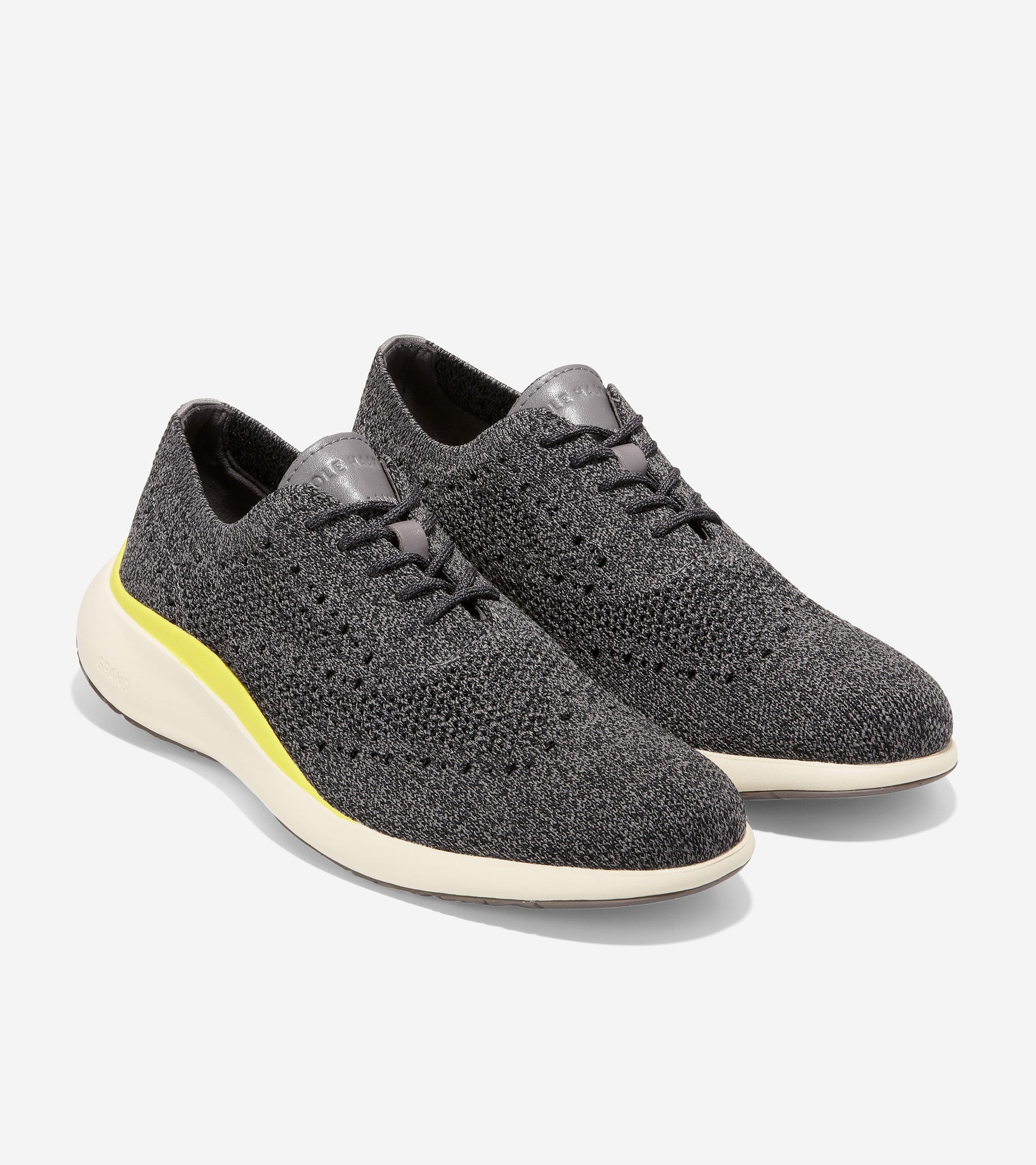 Grand Troy Wingtip Oxford-c33767-Black Knit