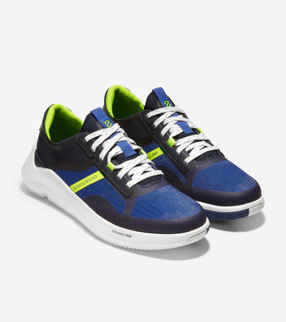 ColeHaan-Zerøgrand Winner Tennis Sneaker-c34011-Navy Ink/Pacific Blue/Safety Yellow/Optic White