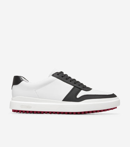 C34493-GrandPrø Am Golf Sneaker-Optic White/Black Python Print
