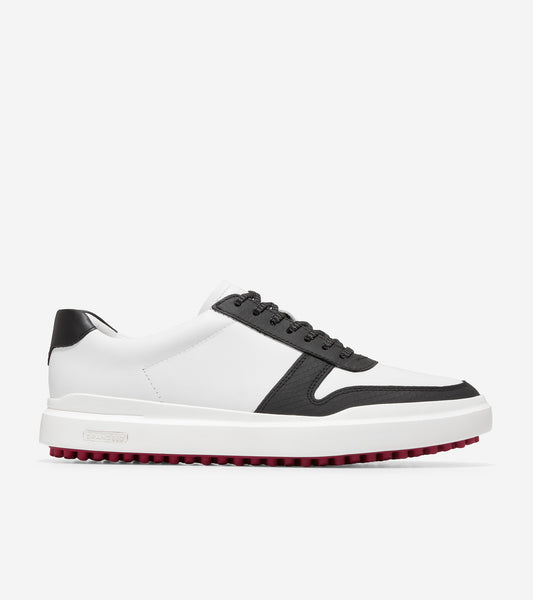 C34493-GrandPrø Am Golf Sneaker-Optic White/Black Python Print