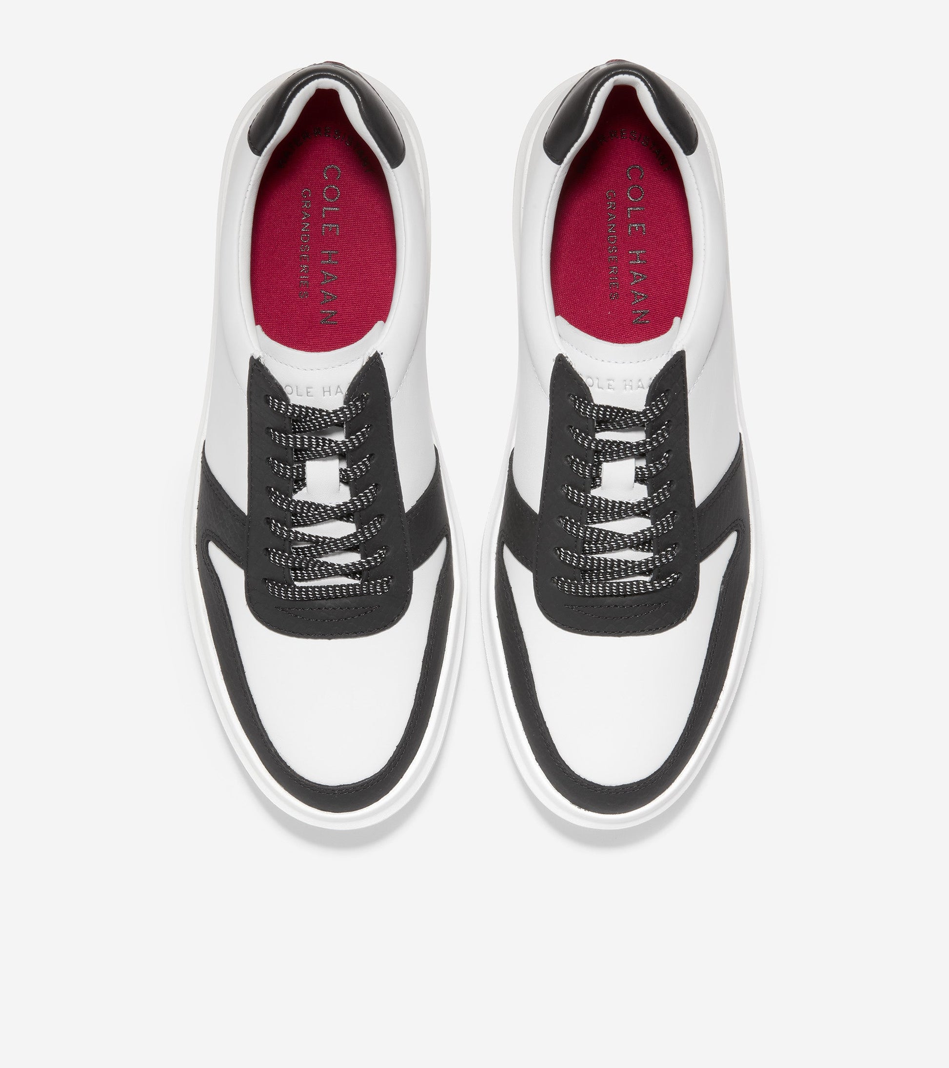 C34493-GrandPrø Am Golf Sneaker-Optic White/Black Python Print