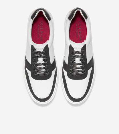 C34493-GrandPrø Am Golf Sneaker-Optic White/Black Python Print