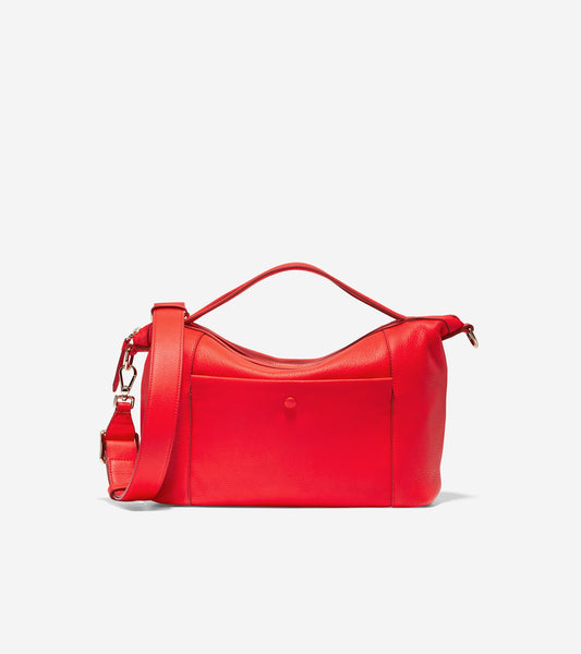 ColeHaan-Grand Ambition Soft Satchel -u04421-Flame Scarlet