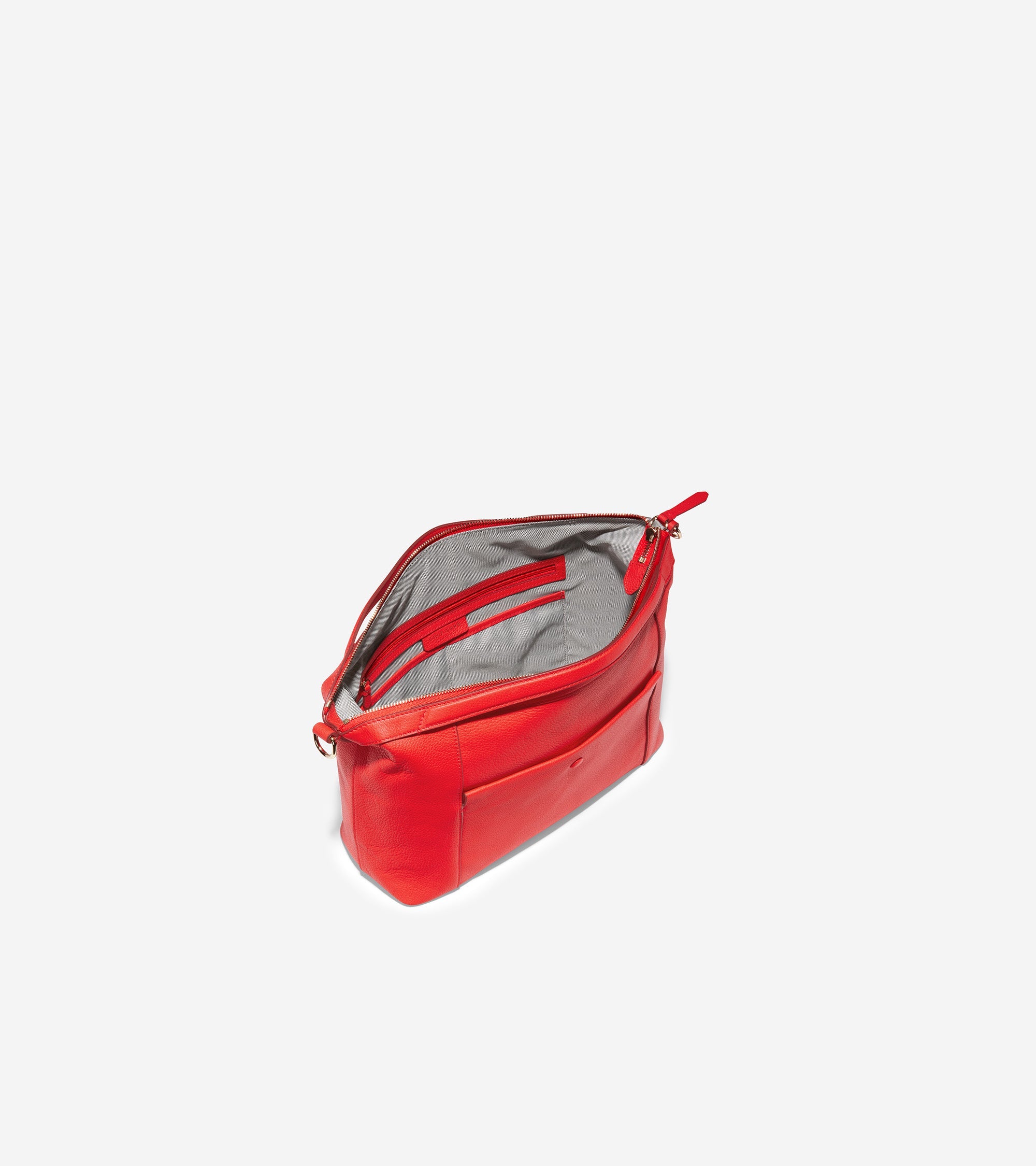 ColeHaan-Grand Ambition Soft Satchel -u04421-Flame Scarlet