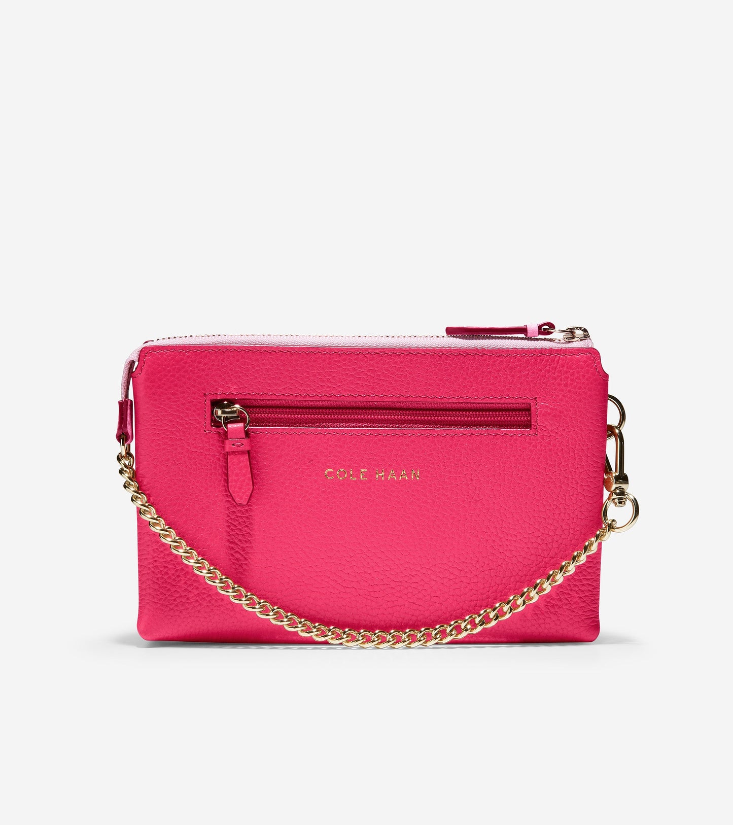 ColeHaan-Double Gusset Pouch-u05367-Bright Berry