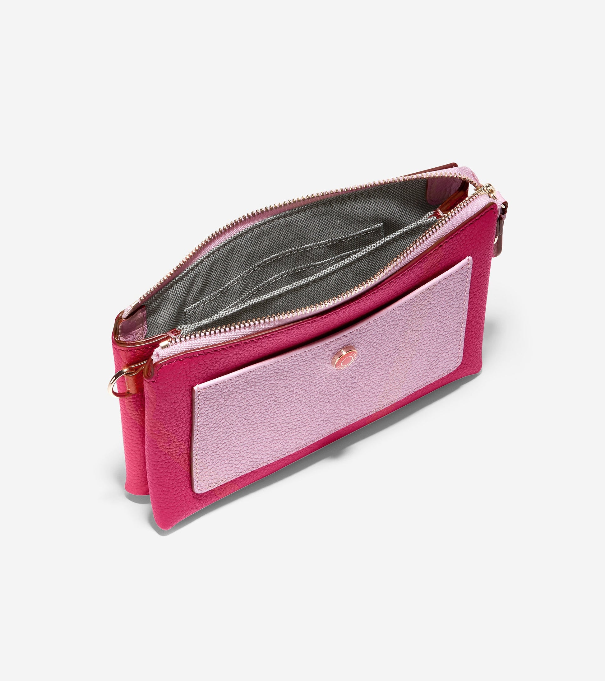 ColeHaan-Double Gusset Pouch-u05367-Bright Berry