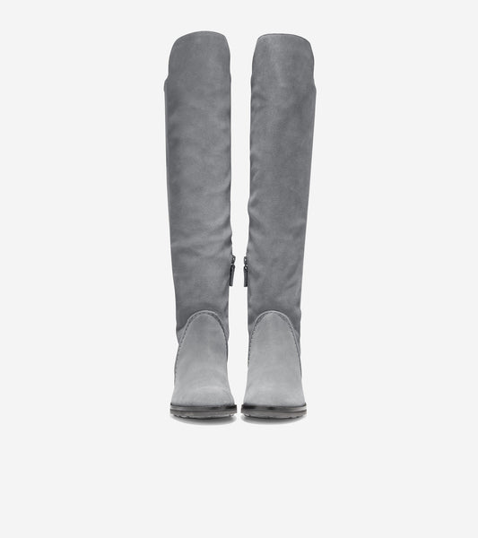 ColeHaan-Calgary Over-The-Knee Boot-w24673-Wr Magnet Suede
