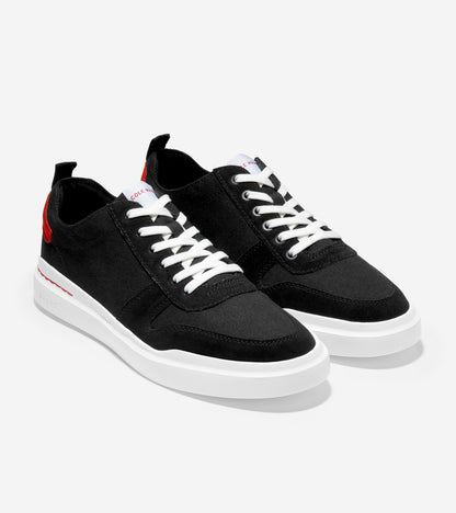ColeHaan-GrandPrø Rally Canvas Court Sneaker-c34871-Black-Lava
