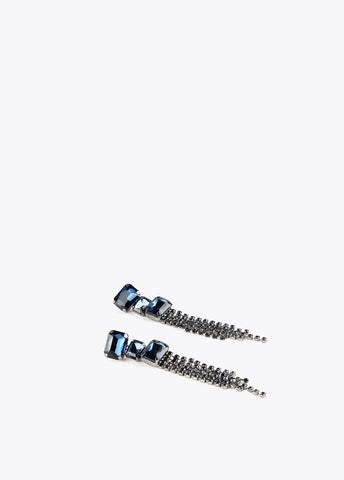 12410026-Long crystal earrings-Blue