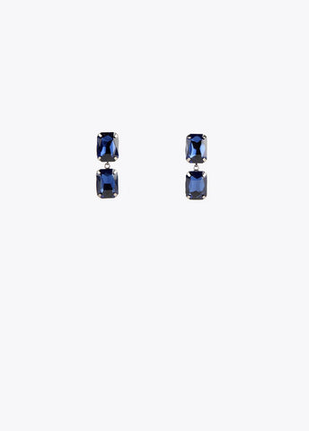 12410028-Crystal charms earrings-Blue