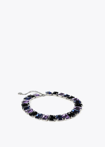 12411025-Crystal choker necklace-Multi