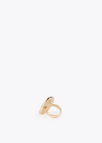 12412003-Gold ring with faux leather-Lilac