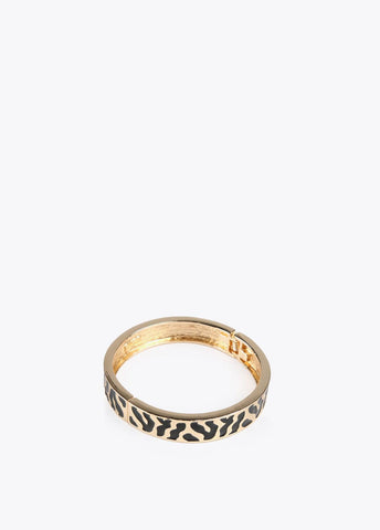 12413002-Animal print bracelet-Black