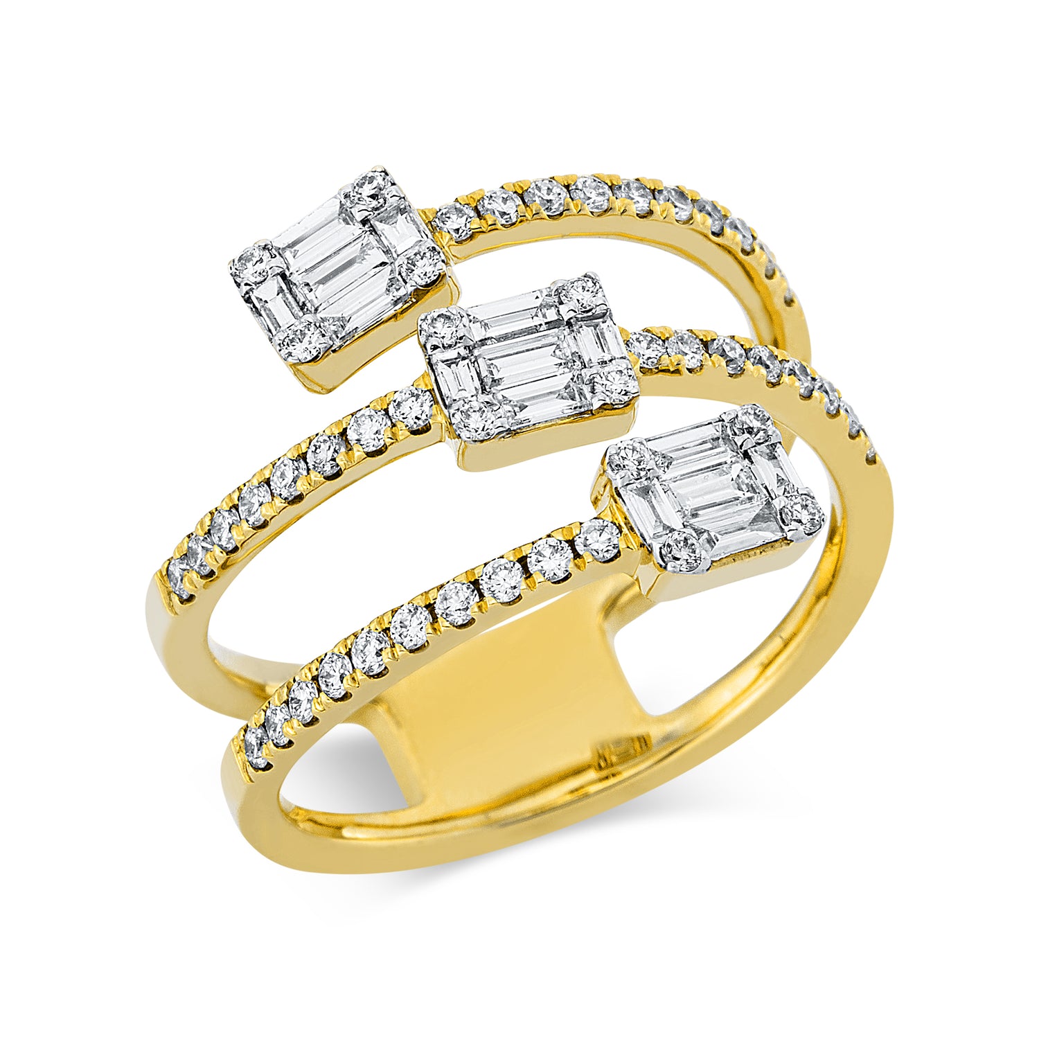 1DA45GW853-1-Yellow Gold / White Gold