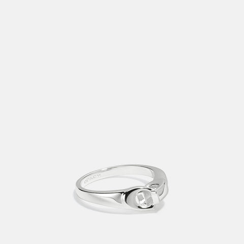 COACH-Signature Chain Link Ring-24480-Silver