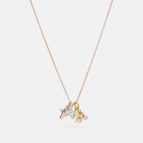 COACH-Demi-Fine Miniature Charm Toggle Necklace-25773-Multi