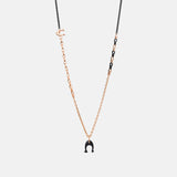 COACH-Charming Links Pendant Necklace-26963-RS/Hematite