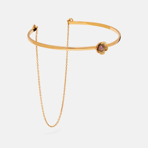 Demi-Fine Tea Rose Chain Cuff