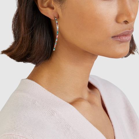 Legacy Rainbow Rounded Bar Drop Earrings