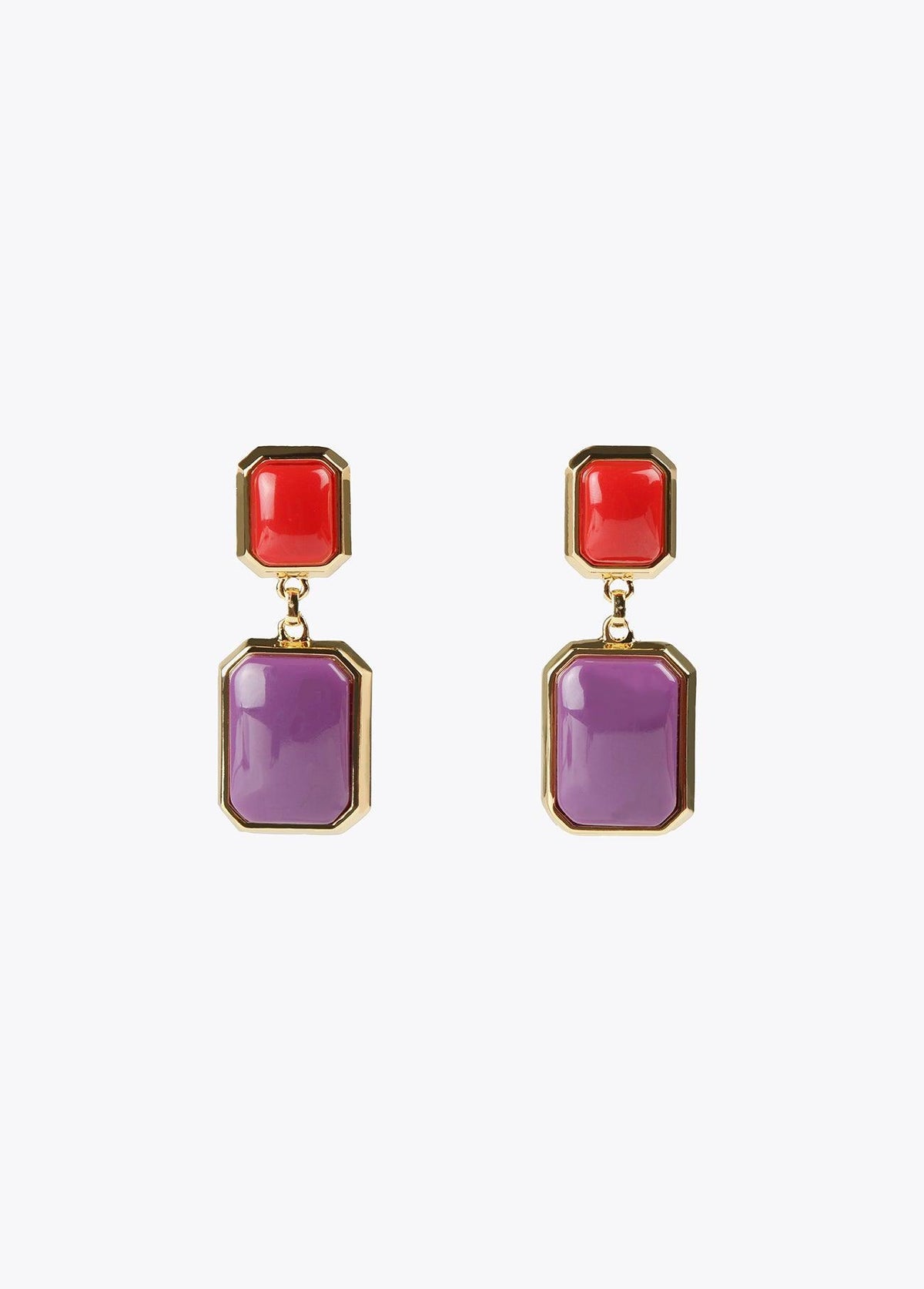 32410001-Two-tone earrings-Lilac