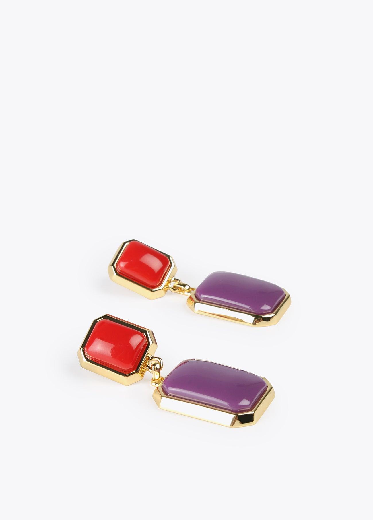 32410001-Two-tone earrings-Lilac