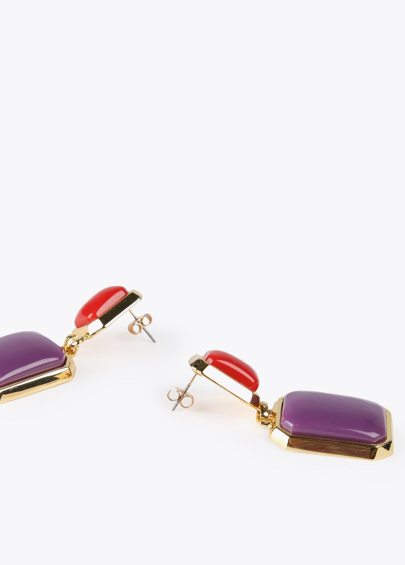 32410001-Two-tone earrings-Lilac