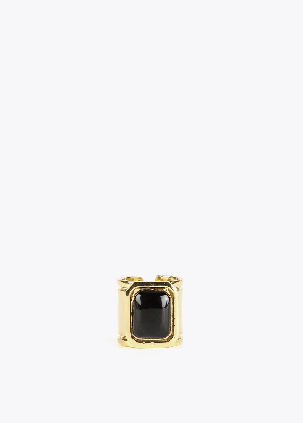 32412001-Maxi stone ring-Black