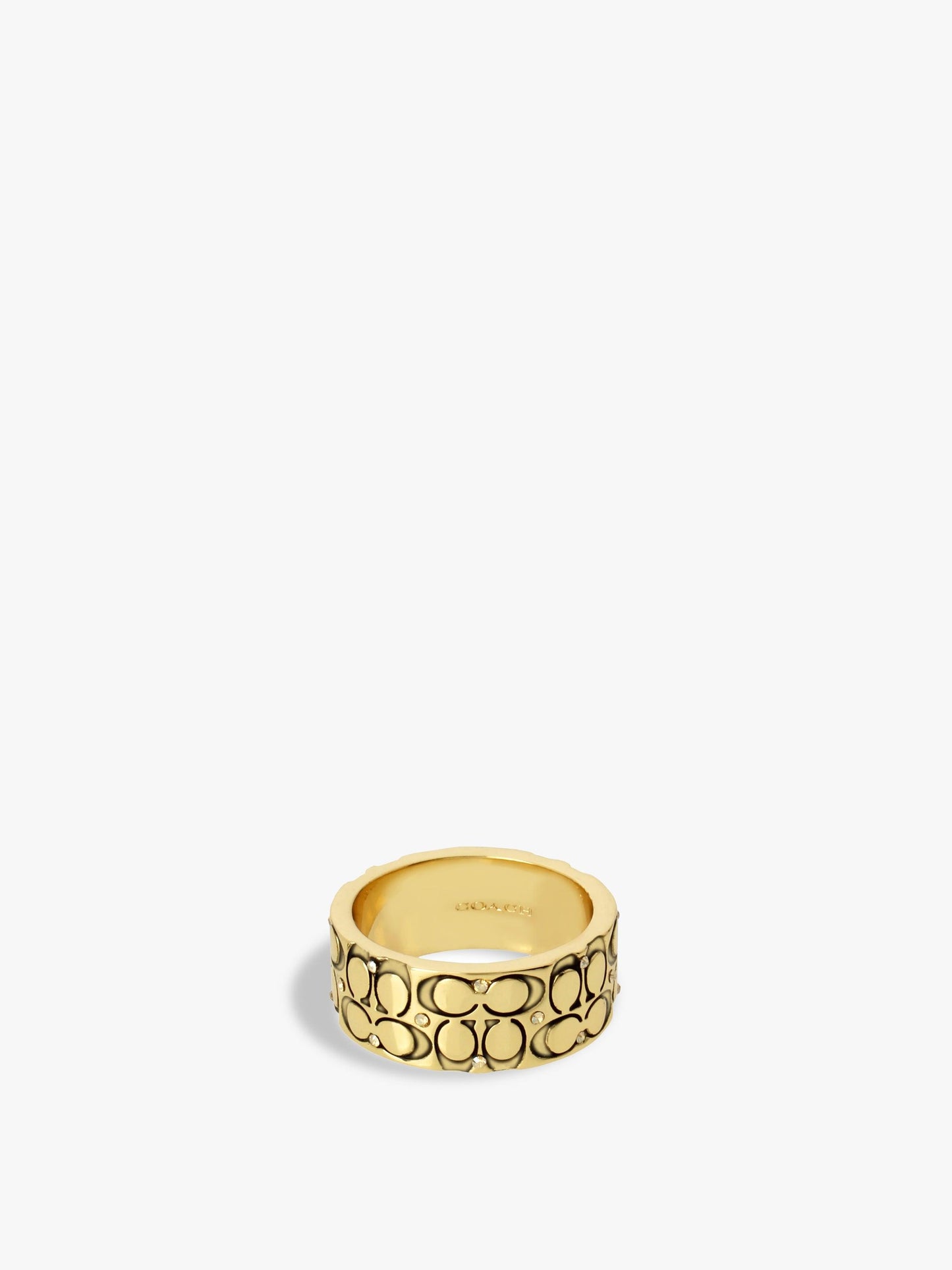 Quilted C Band Ring-341908GLD-Golden Shadow