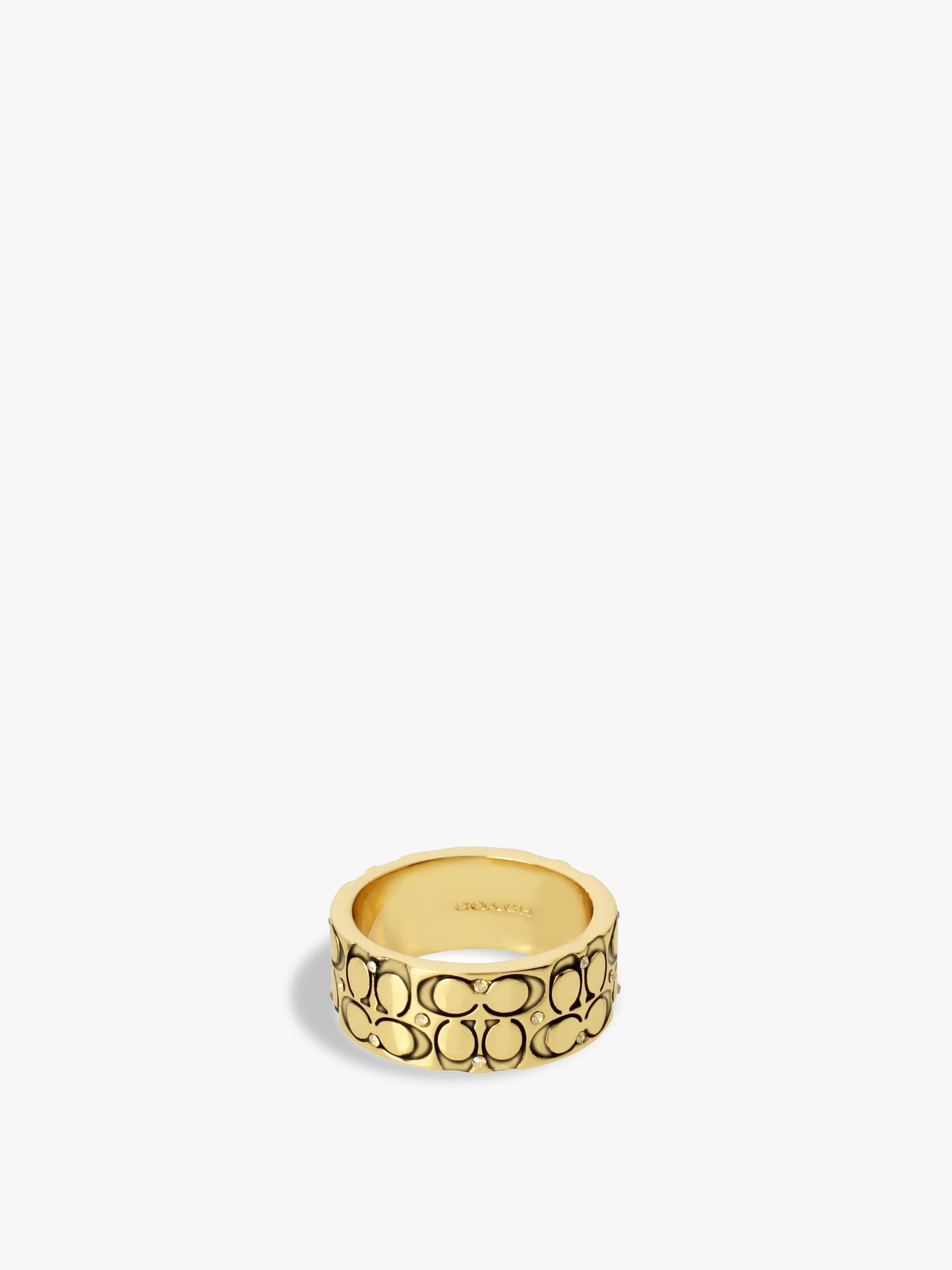 Quilted C Band Ring-341908GLD-Golden Shadow