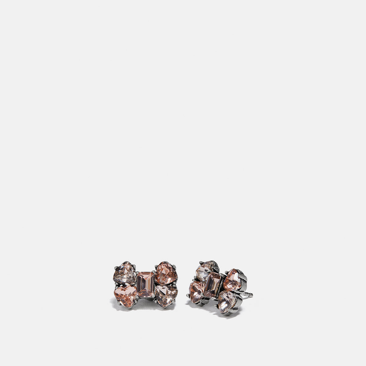 COACH-Crystal Bow Stud Earring-36895-SV/PEACH